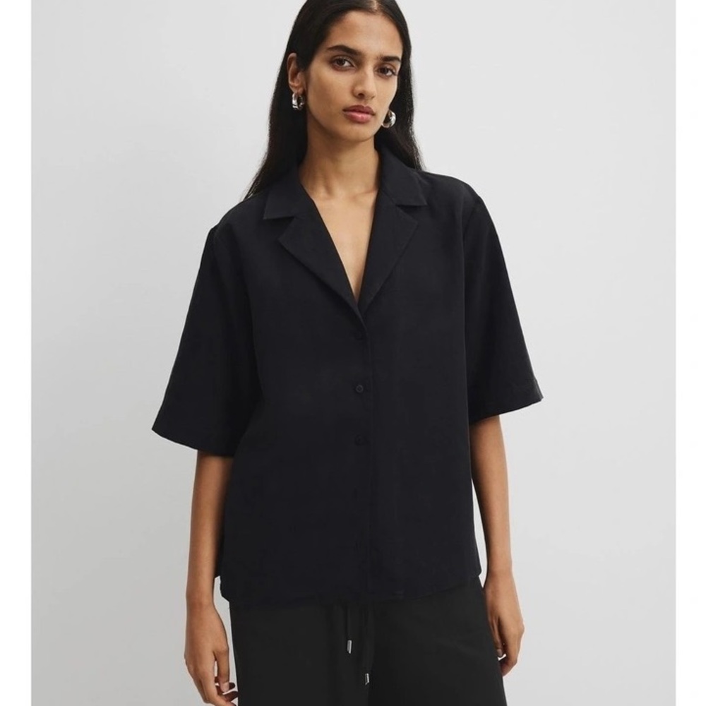 Country Road Black Button-Up Shirt